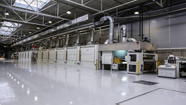 Decorative paper impregnation process